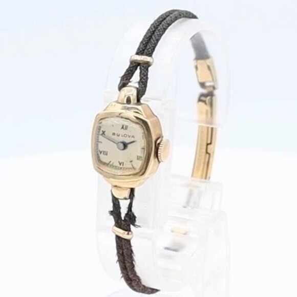 Vintage Bulova Miss America Ladies Mechanical Wristwatch 5 AB Swiss 10k GF - Picture 1 of 5